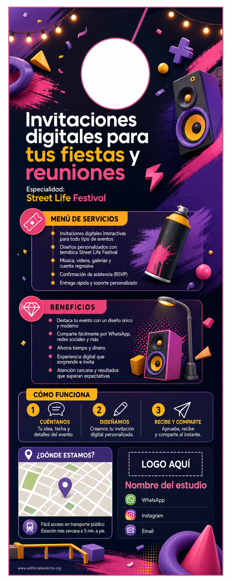Door Hanger · Fiestas o Reuniones 2