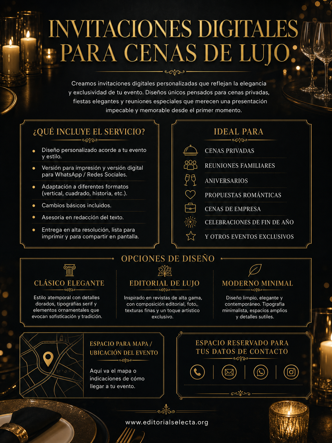 Flyer Carta Completa · Fiestas o Reuniones 2