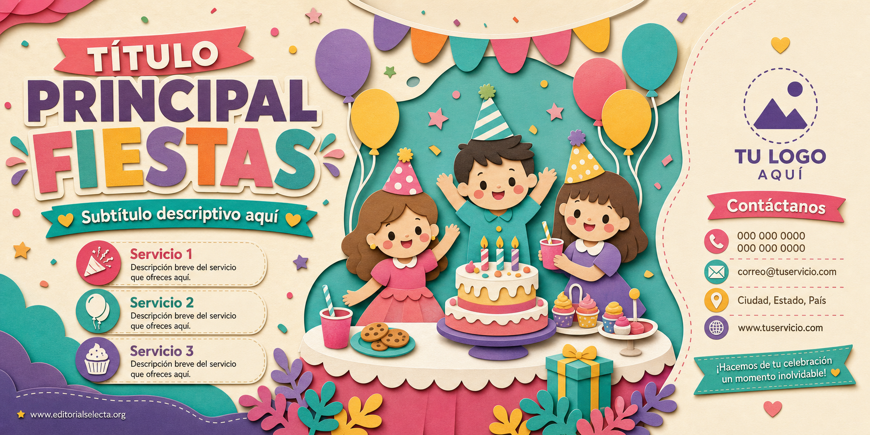 Banner Vinyl 2' x 4' · Fiestas o Reuniones