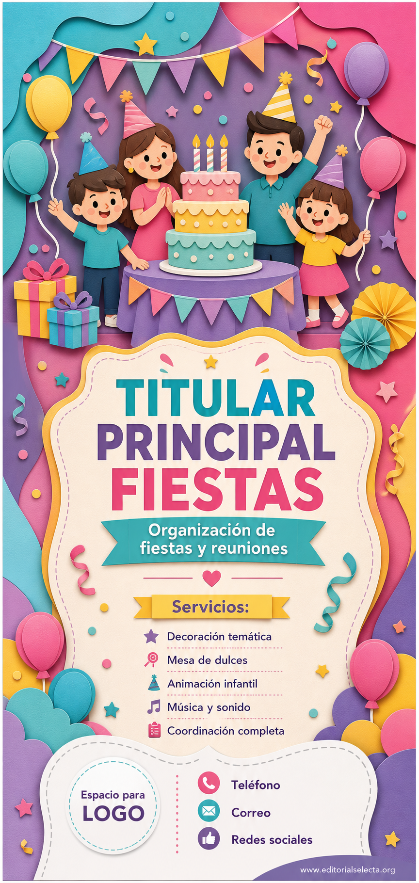 Banner Vinyl 2' x 6' · Fiestas o Reuniones