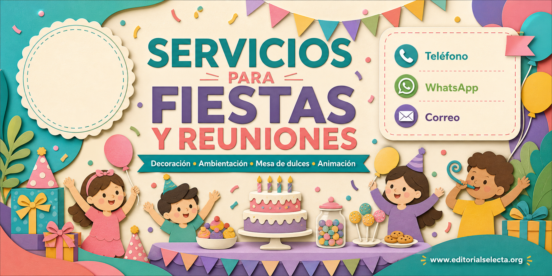 Banner Vinyl 3' x 6' · Fiestas o Reuniones