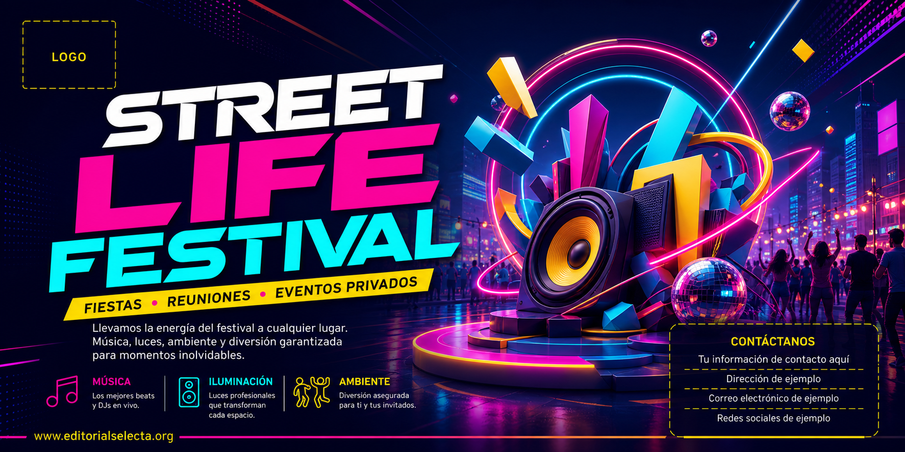 Banner Vinyl 4' x 8' · Fiestas o Reuniones