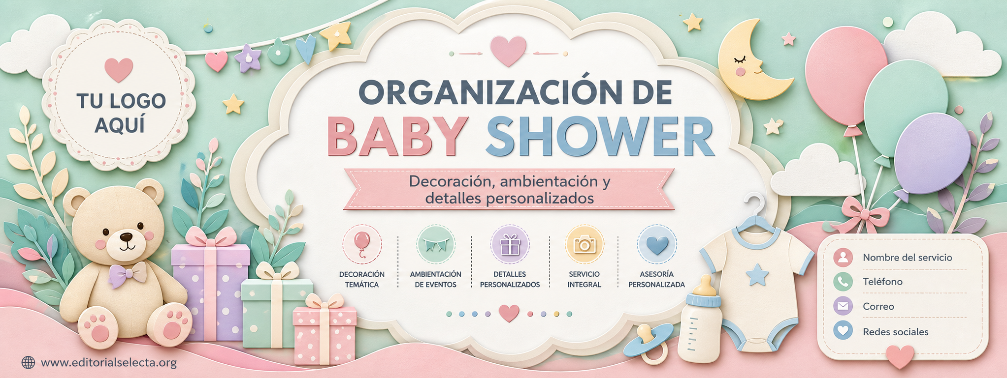 Banner Vinyl · Fiestas o Reuniones 3' x 8'