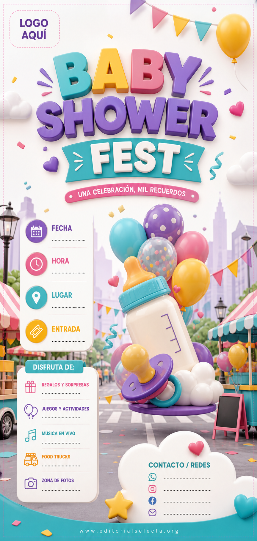Banner Vinyl · Fiestas o Reuniones 2' x 6'