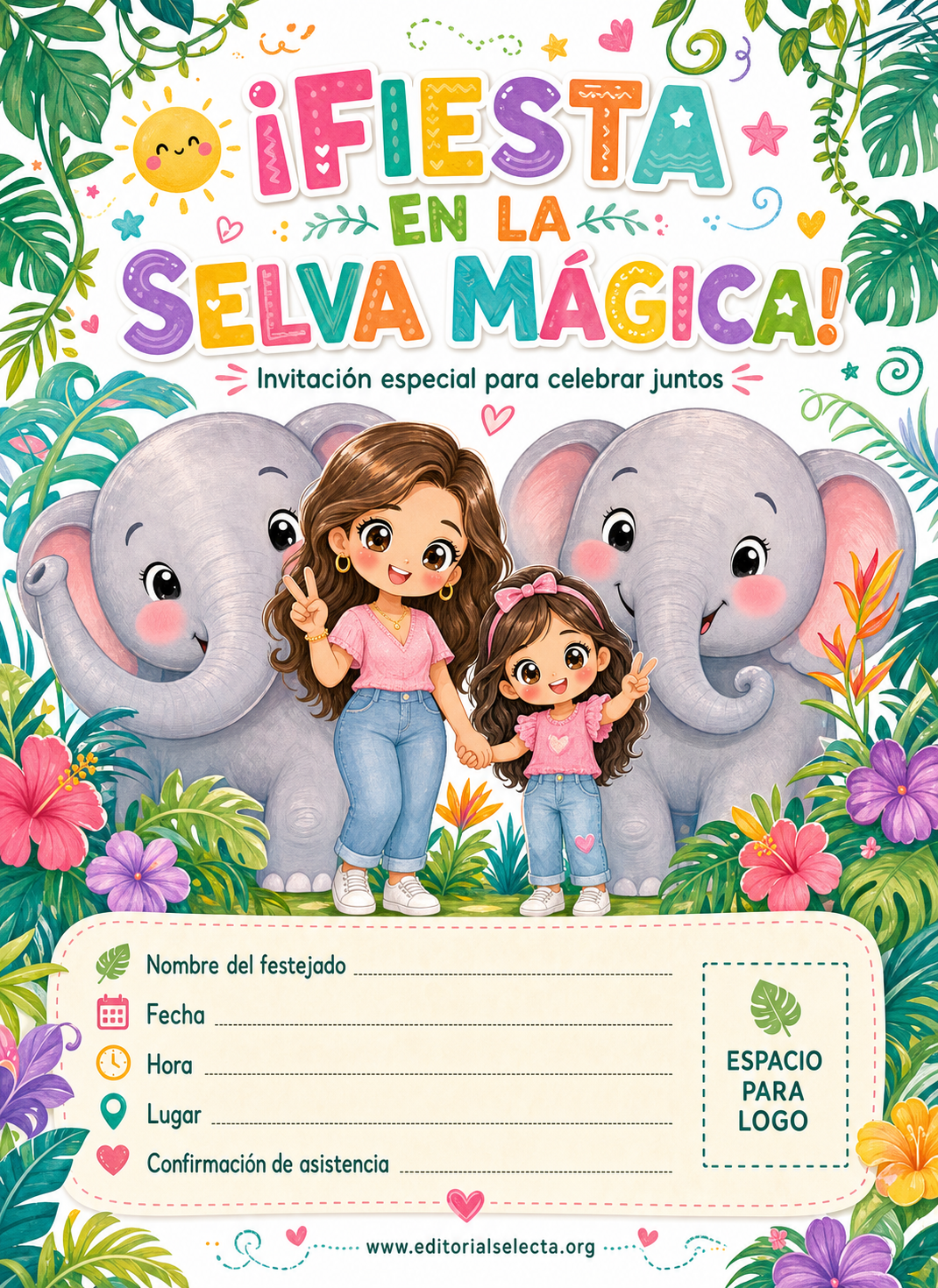 Invitación · Fiestas o Reuniones (Frente)