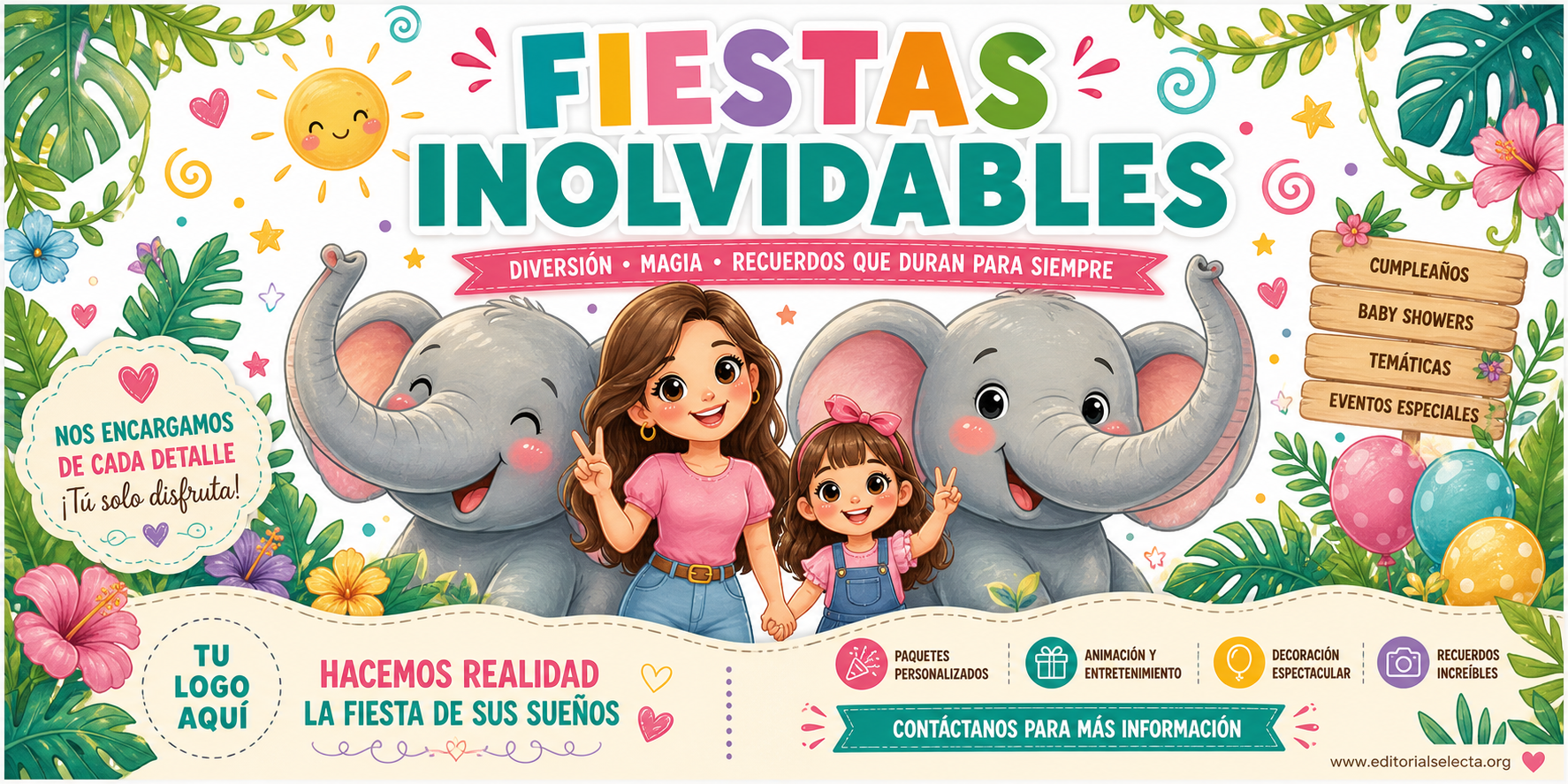 Banner Vinyl · Fiestas o Reuniones 3' x 6'