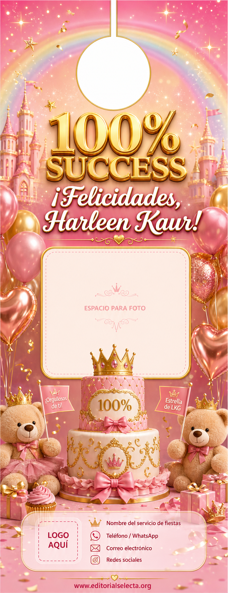 Door Hanger · Fiestas o Reuniones (Frente)