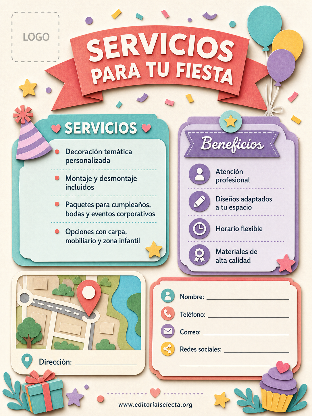 Yard Sign · Fiestas o Reuniones (Frente) 2