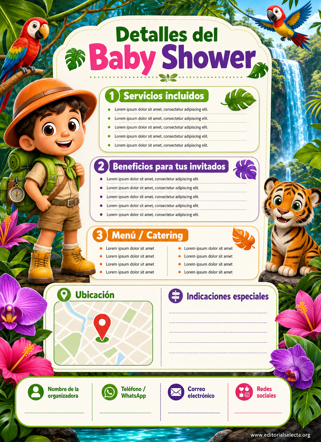 Invitación · Fiestas o Reuniones (Frente) 2
