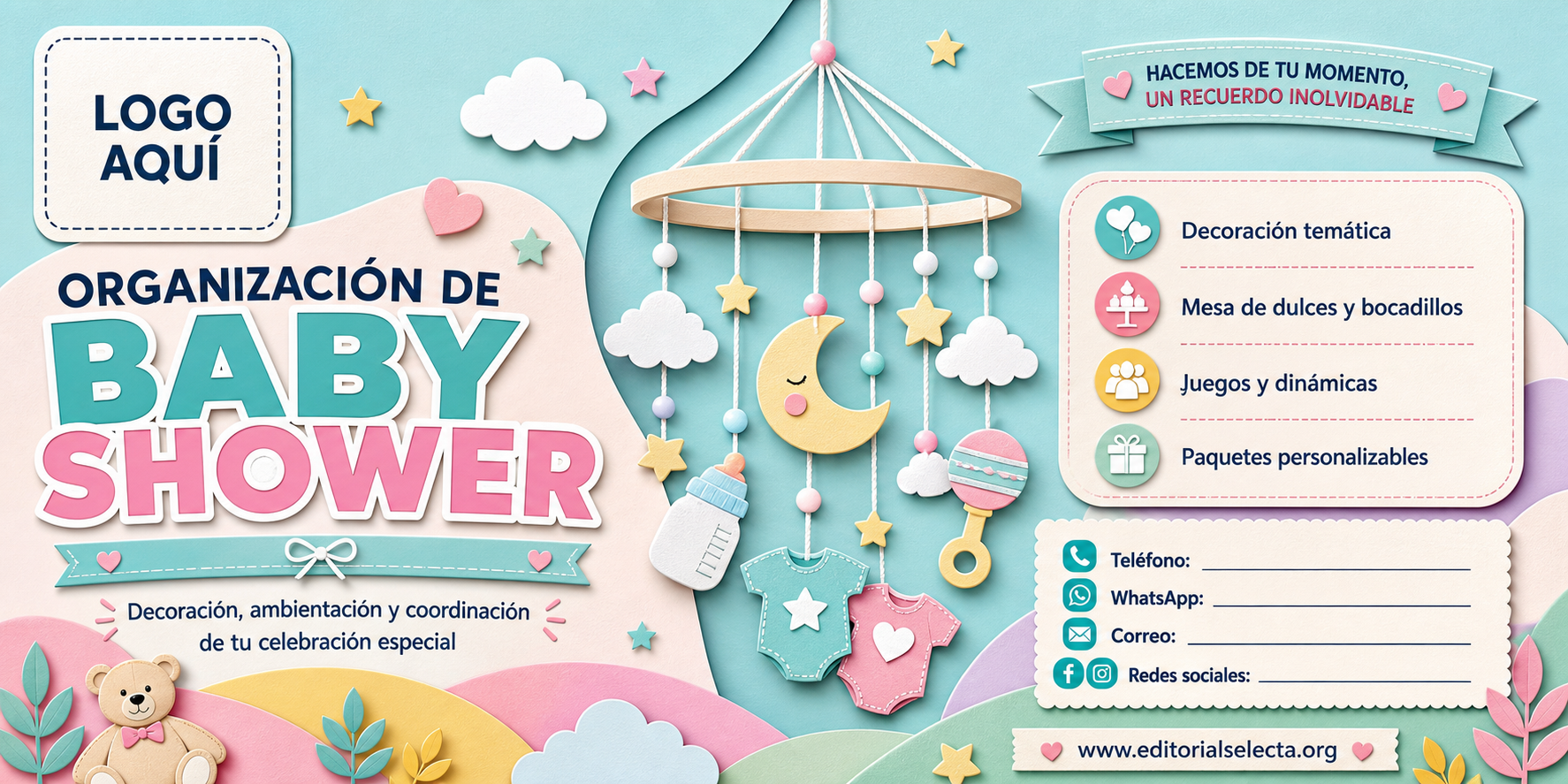 Banner Vinyl · Fiestas o Reuniones 4' x 8'