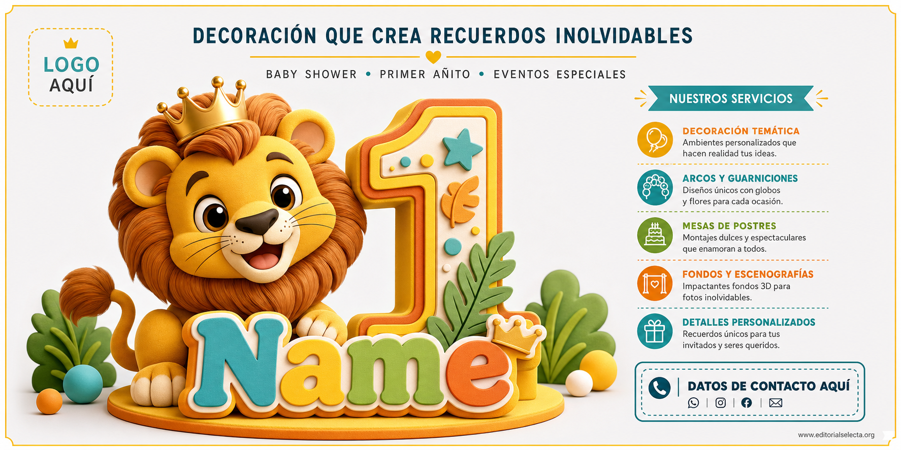 Banner Vinyl · Fiestas o Reuniones 3' x 6'
