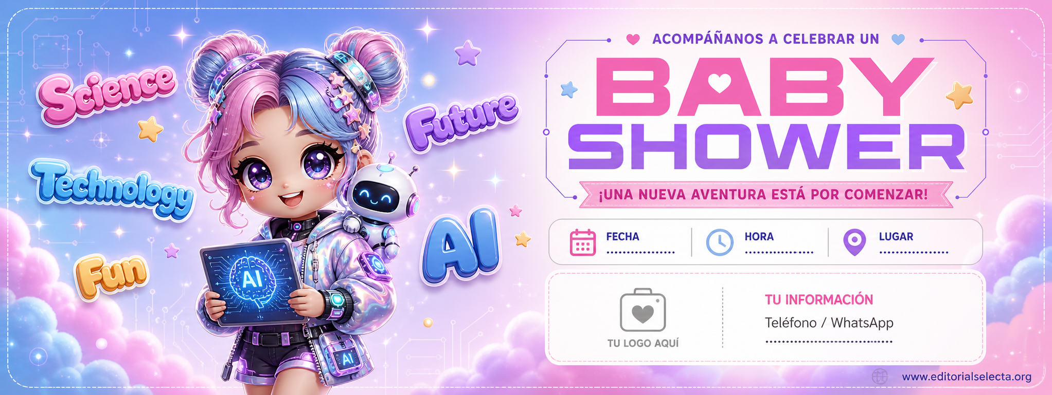 Banner Vinyl · Fiestas o Reuniones 3' x 8'