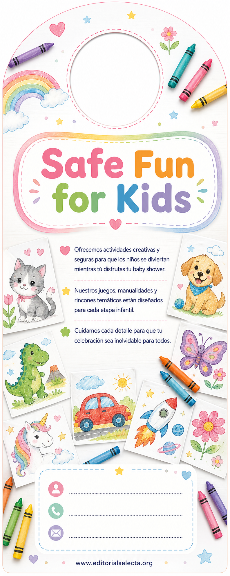 Door Hanger · Fiestas o Reuniones (Frente)