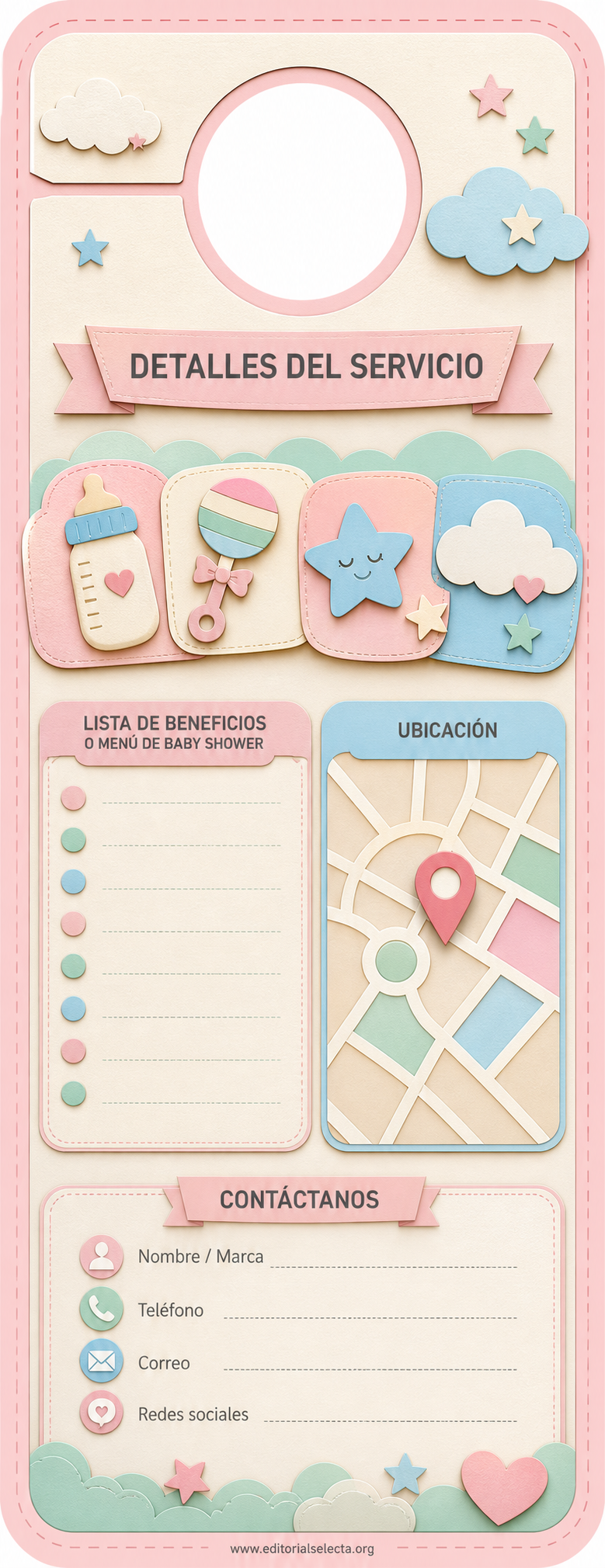 Door Hanger · Fiestas o Reuniones (Frente) 2