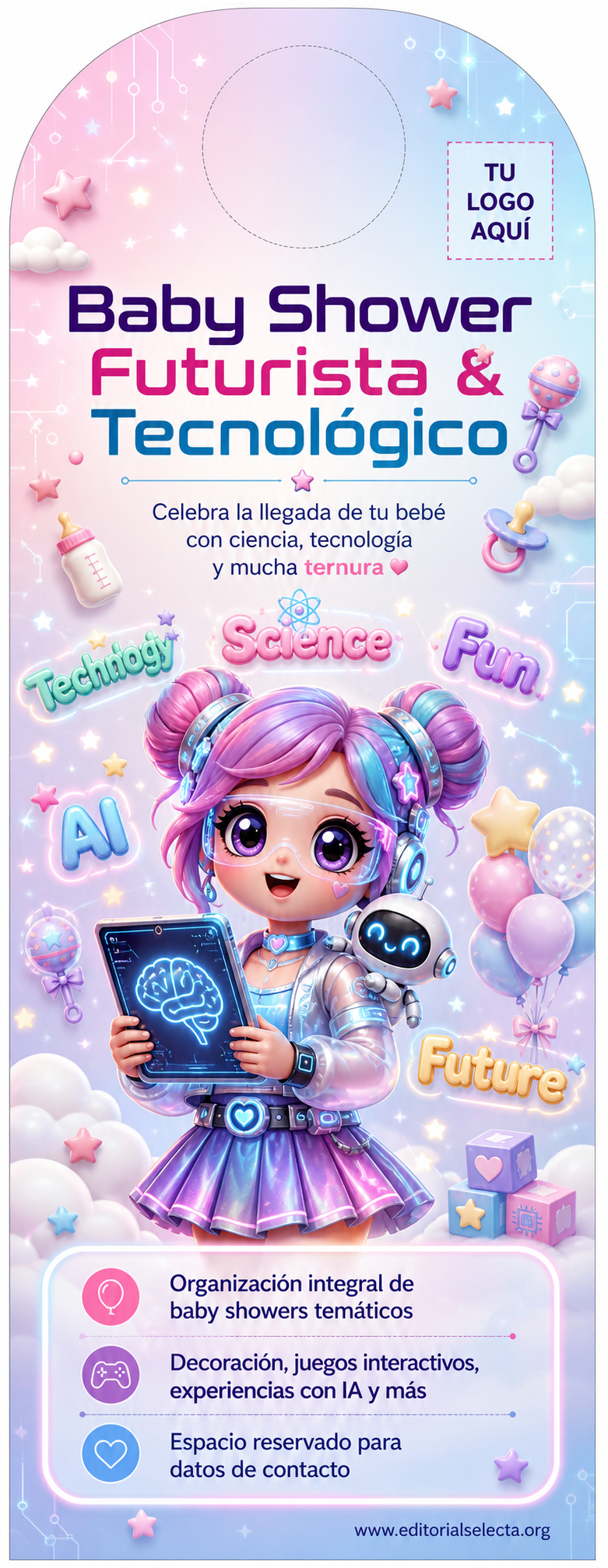 Door Hanger · Fiestas o Reuniones (Frente)