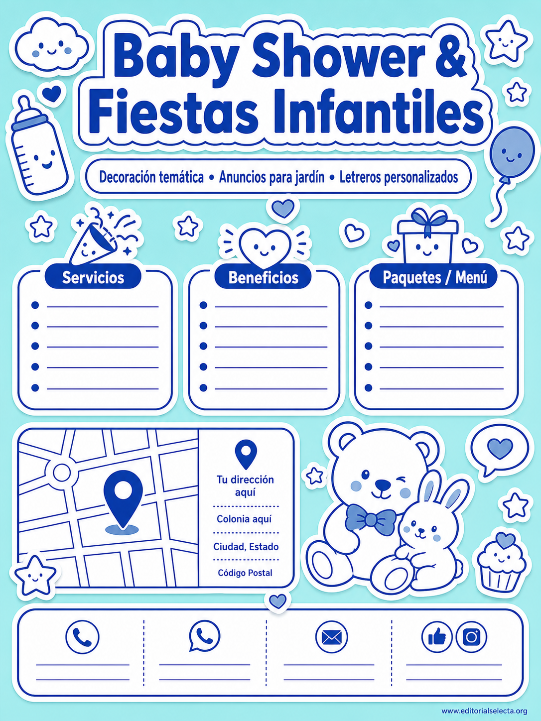 Yard Sign · Fiestas o Reuniones (Frente) 2