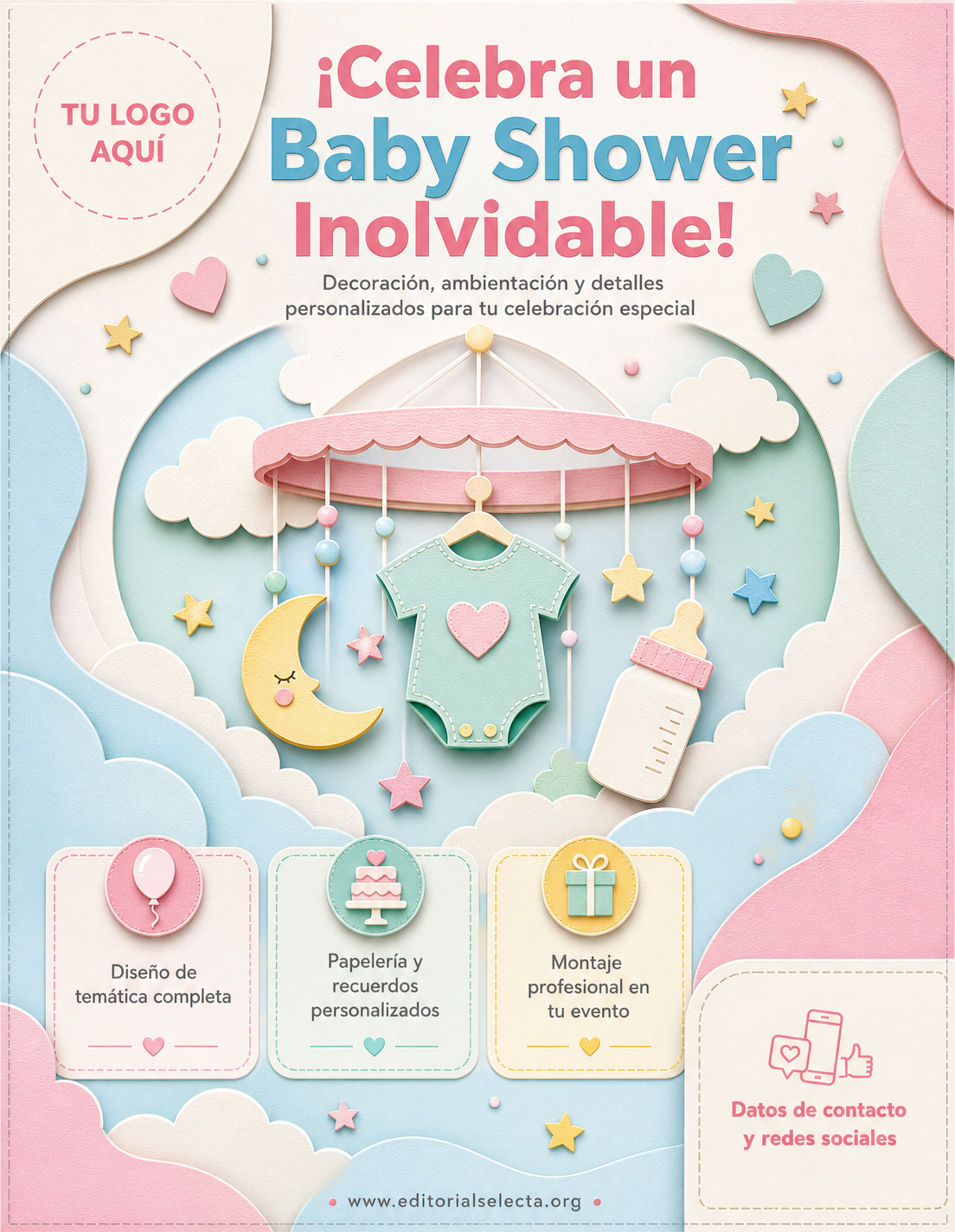 Flyer Carta Completa · Fiestas o Reuniones (Frente)