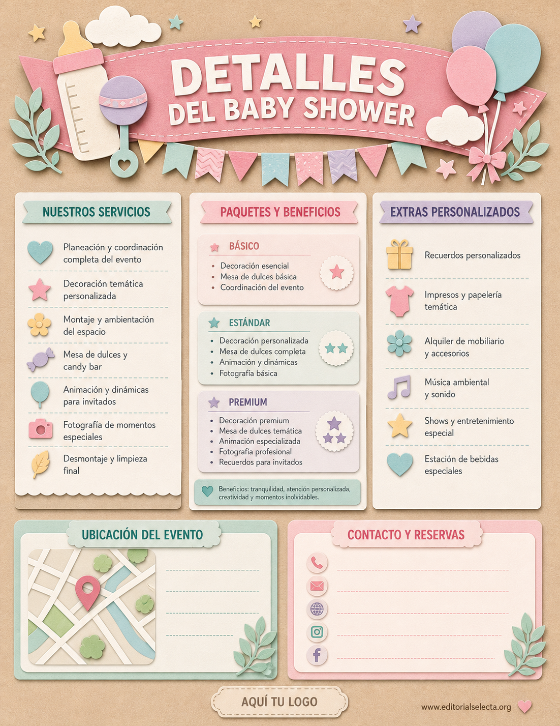 Flyer Carta Completa · Fiestas o Reuniones (Frente) 2