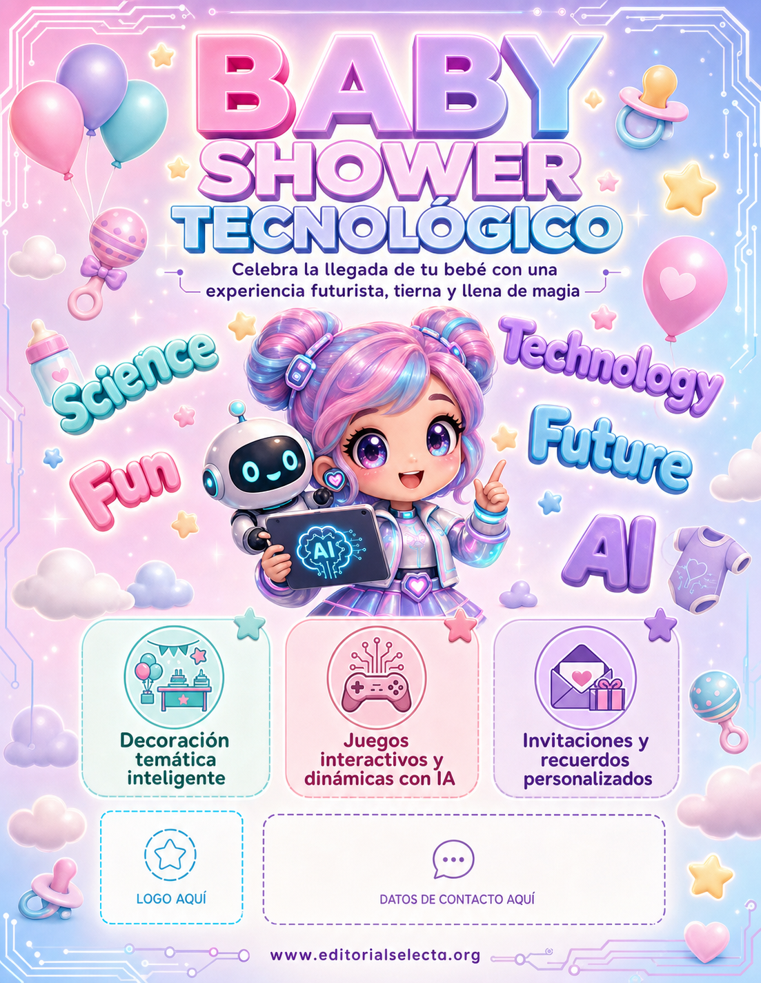 Flyer Carta Completa · Fiestas o Reuniones (Frente)