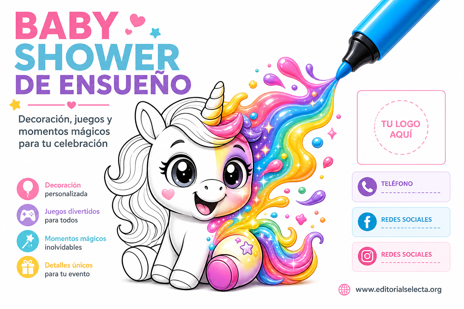 Postal 6x9 EDDM · Fiestas o Reuniones (Frente)