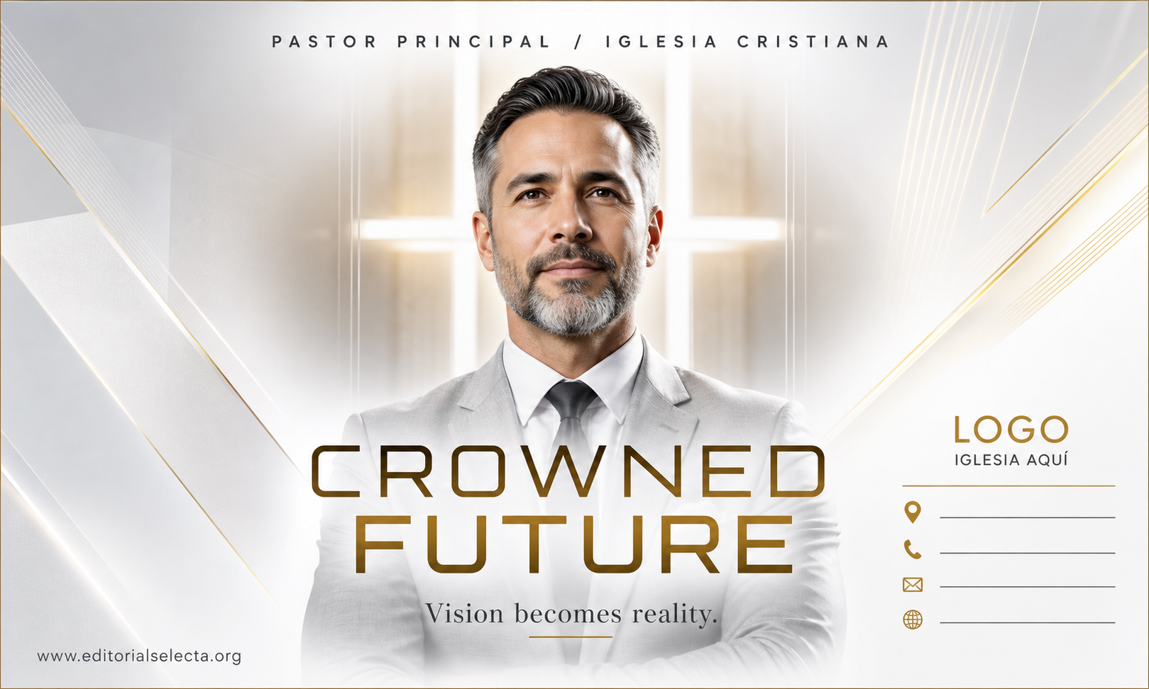 Tarjeta de Presentación Estándar · Iglesia (Frente)