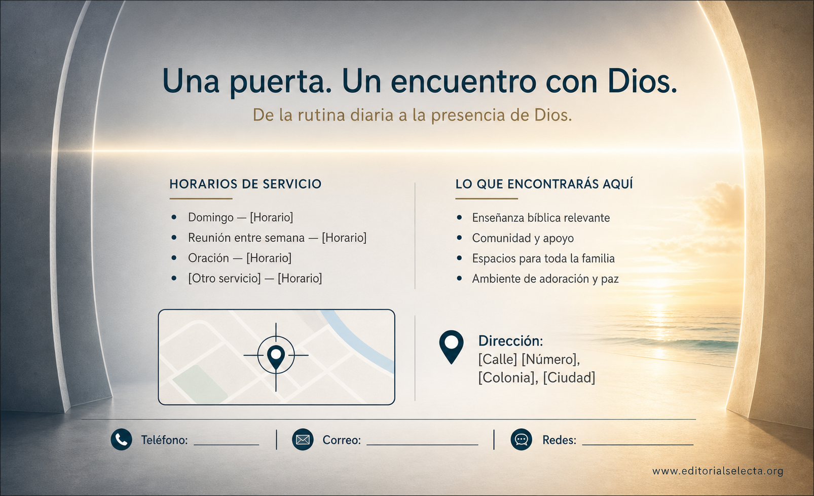 Tarjeta de Presentación Estándar · Iglesia (Frente) 2
