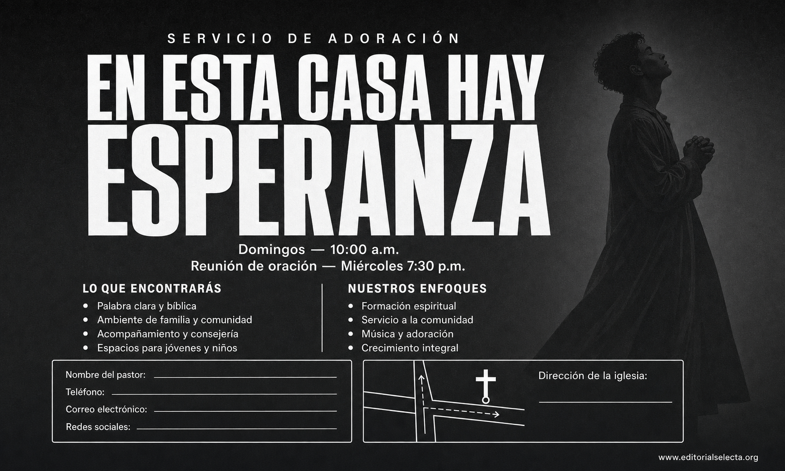 Tarjeta de Presentación Estándar · Iglesia (Frente) 2
