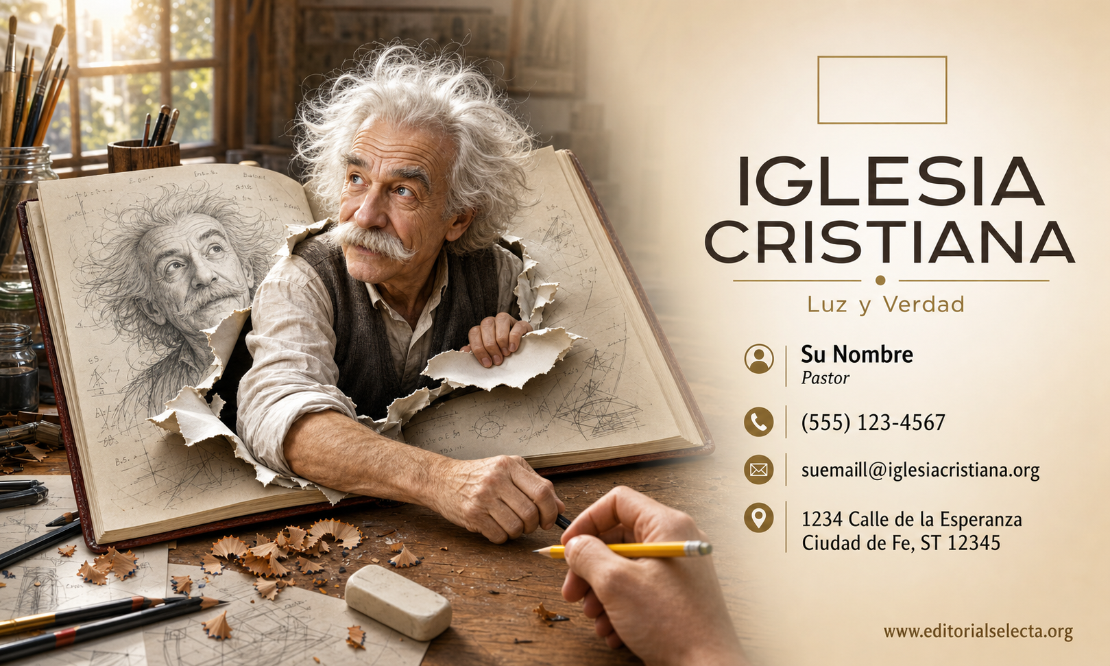 Tarjeta de Presentación Estándar · Iglesia (Frente)
