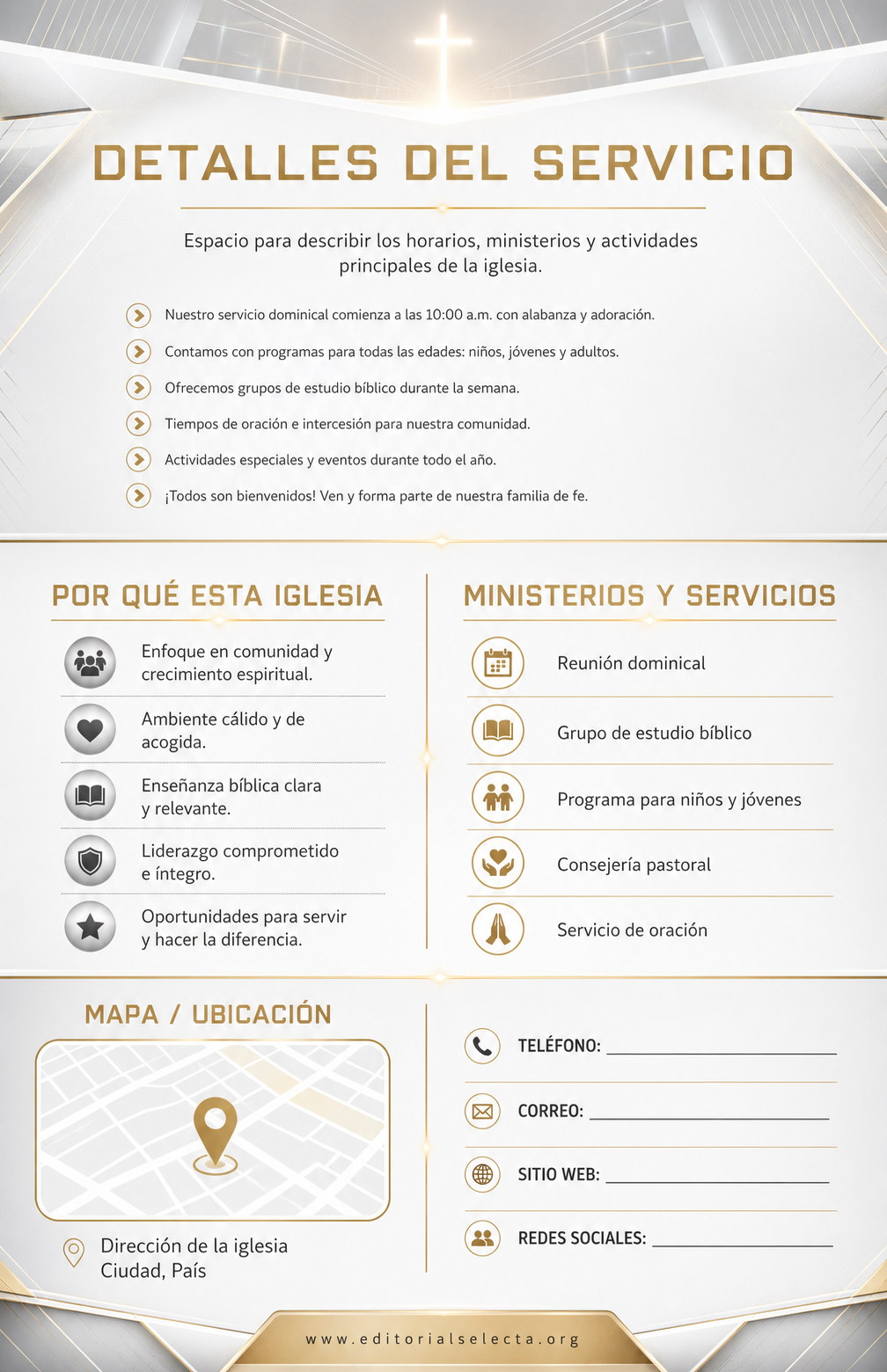 Flyer Media Carta · Iglesia (Frente) 2