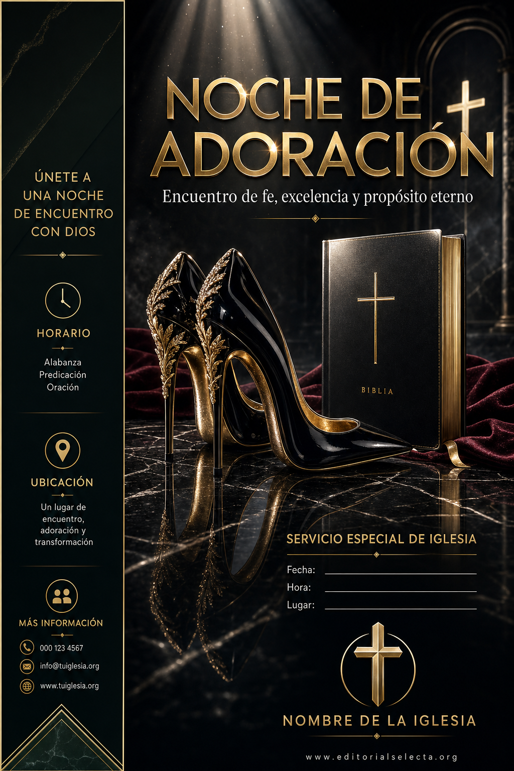 Flyer Media Carta · Iglesia (Frente)