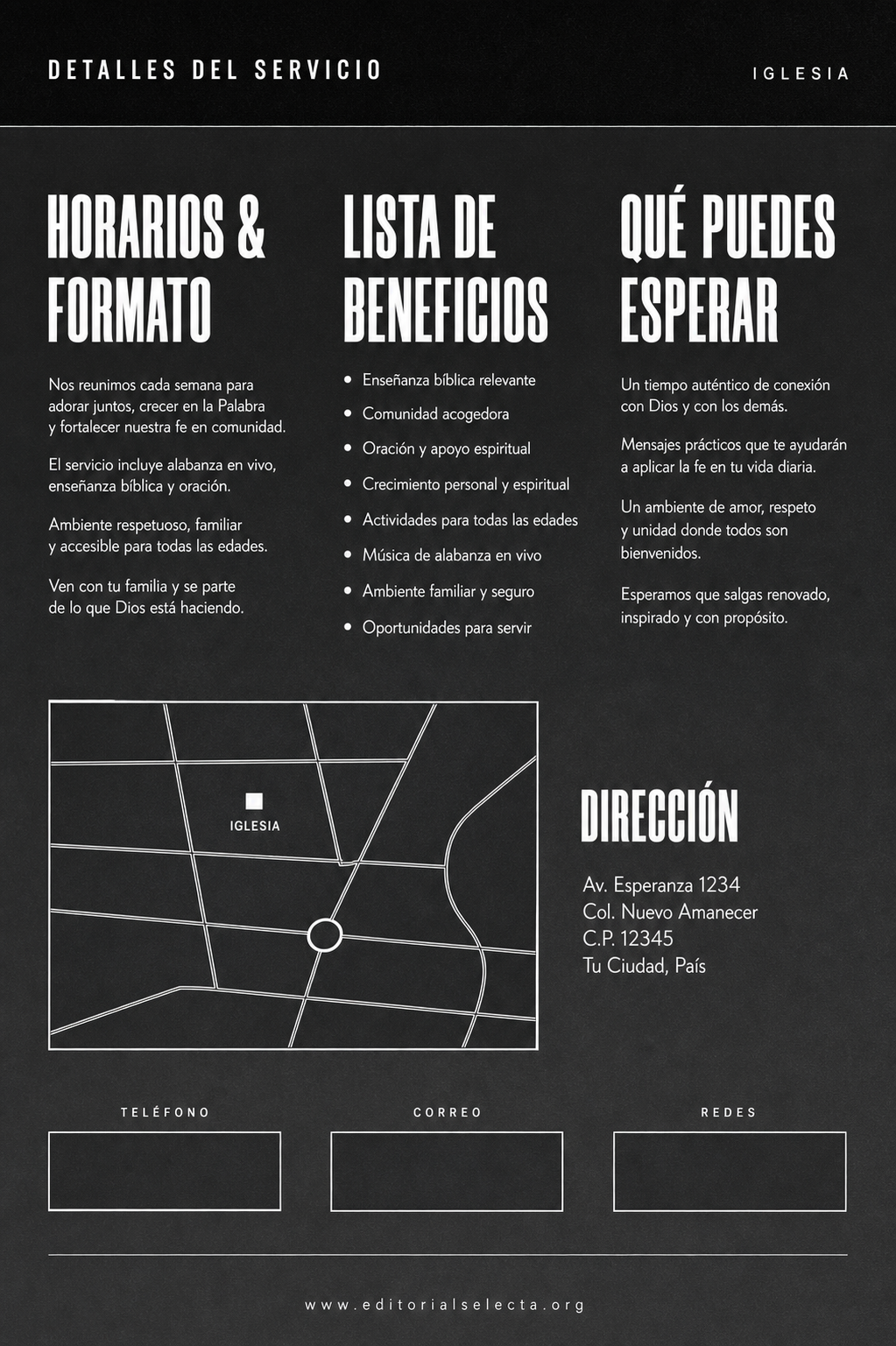 Flyer Media Carta · Iglesia (Frente) 2