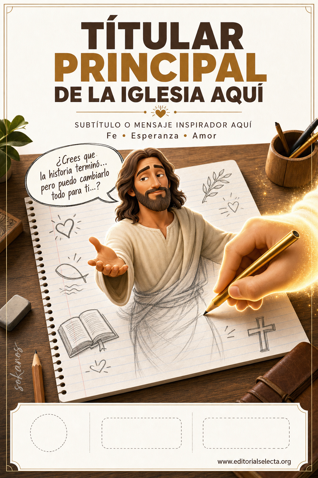 Flyer Media Carta · Iglesia (Frente)