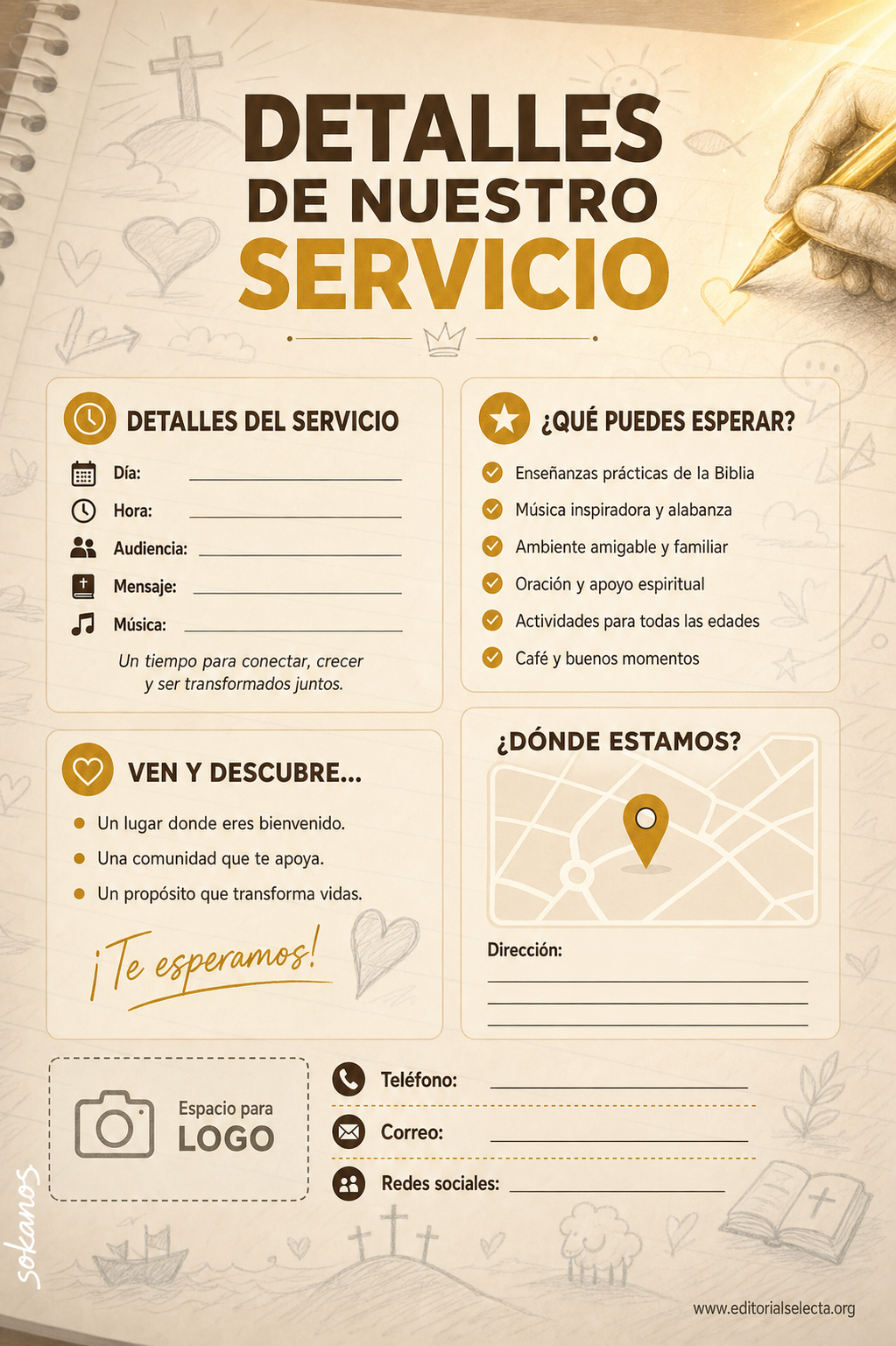 Flyer Media Carta · Iglesia (Frente) 2
