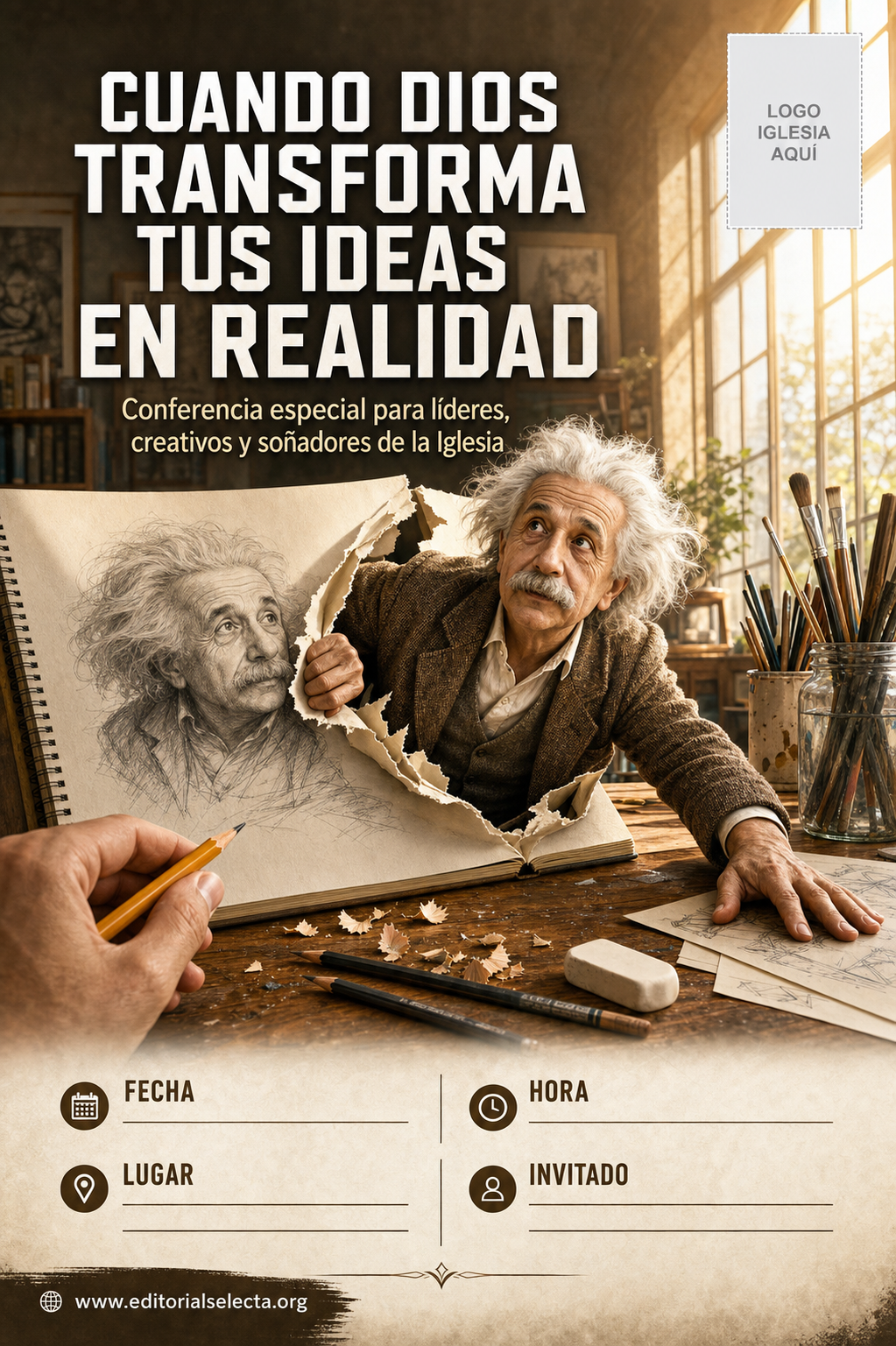Flyer Media Carta · Iglesia (Frente)