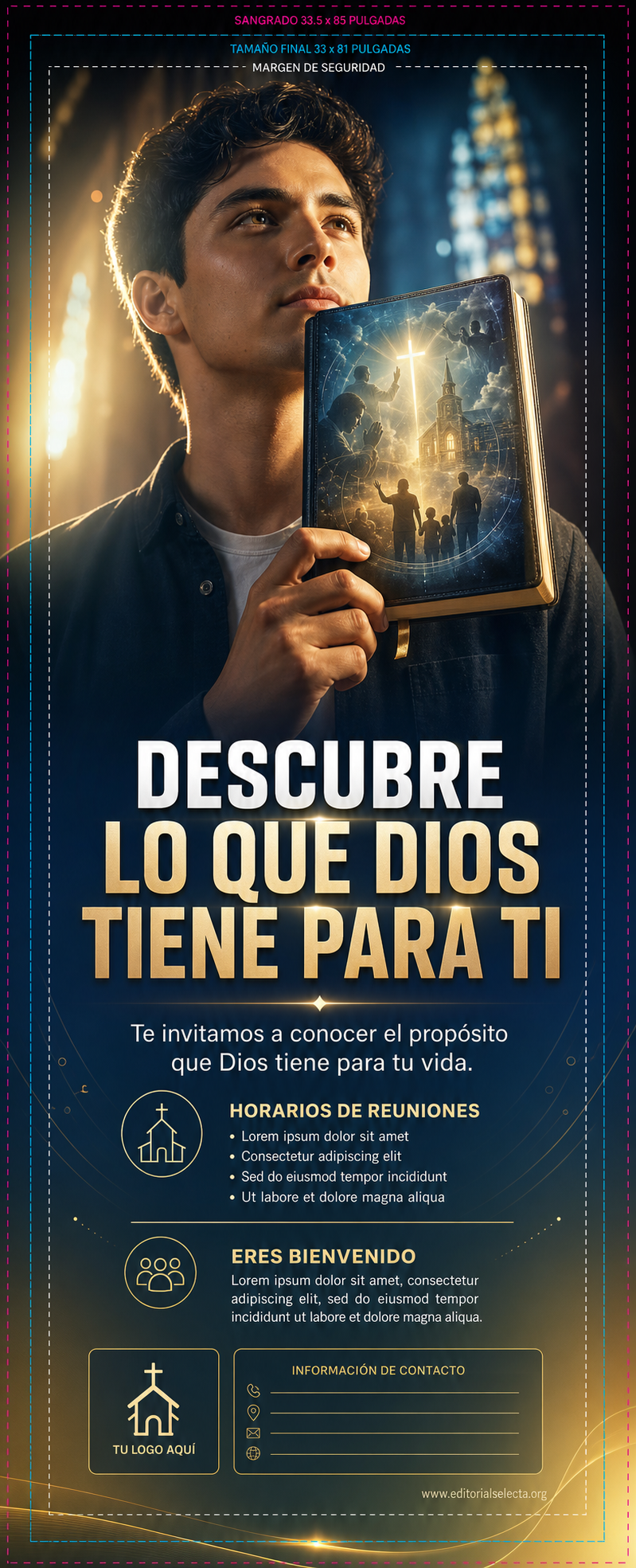 Banner Retráctil (Roll-Up) · Iglesia