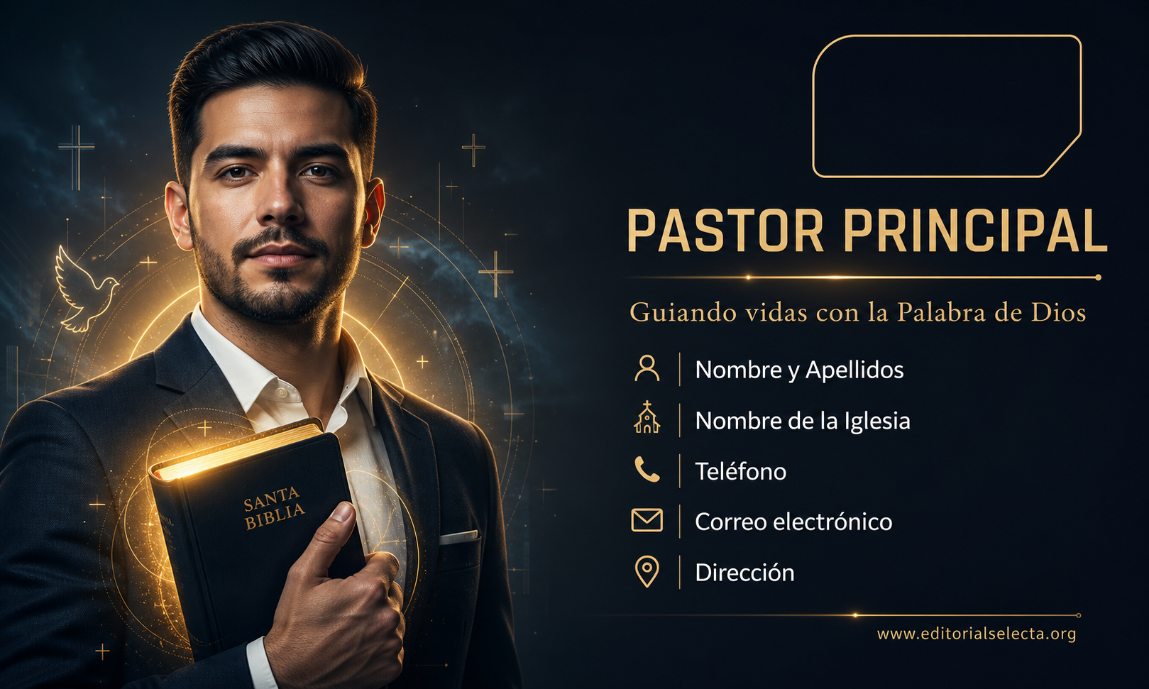 Tarjeta de Presentación Estándar · Pastores (Frente)
