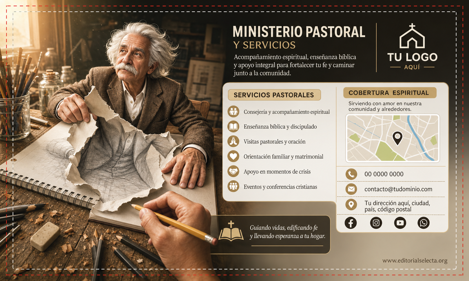 Tarjeta de Presentación Estándar · Pastores (Frente) 2