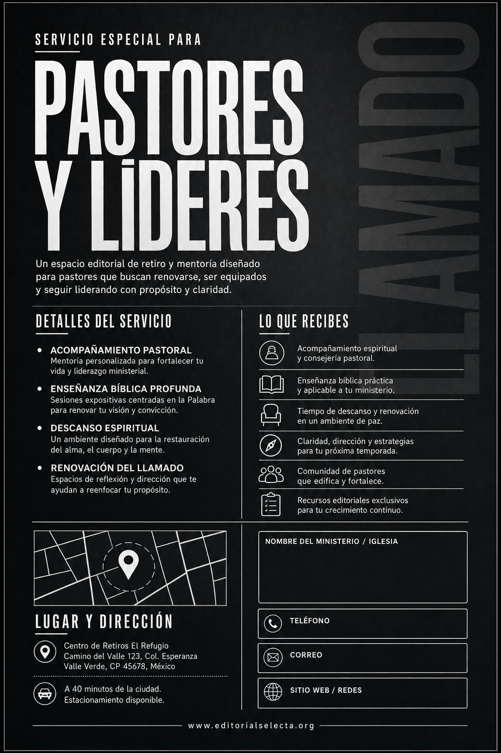 Flyer Media Carta · Pastores (Frente) 2