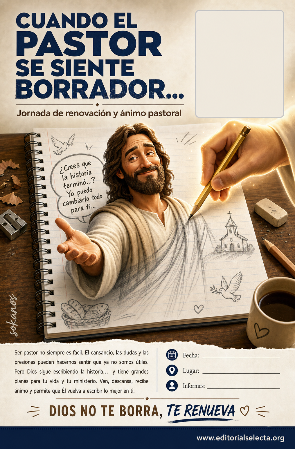 Flyer Media Carta · Pastores (Frente)