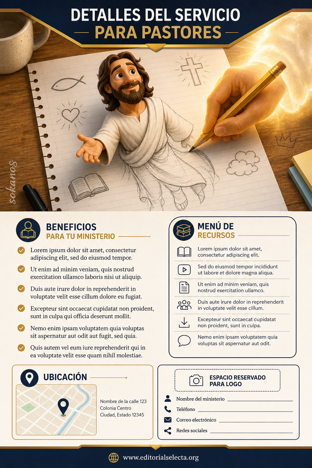 Flyer Media Carta · Pastores (Frente) 2