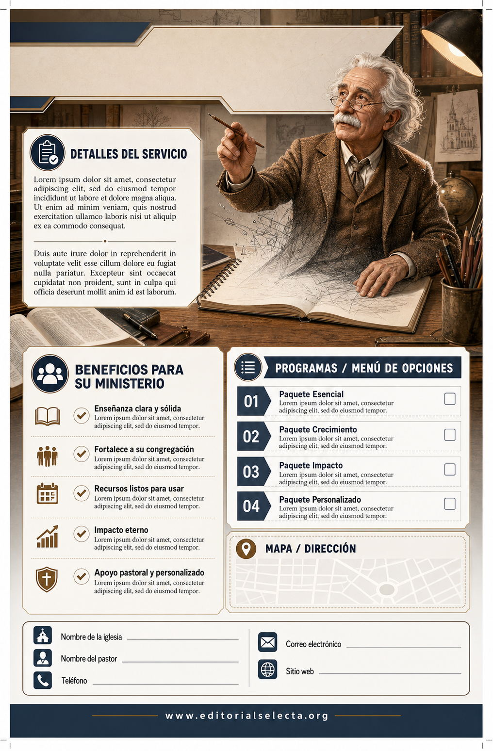 Flyer Media Carta · Pastores (Frente) 2