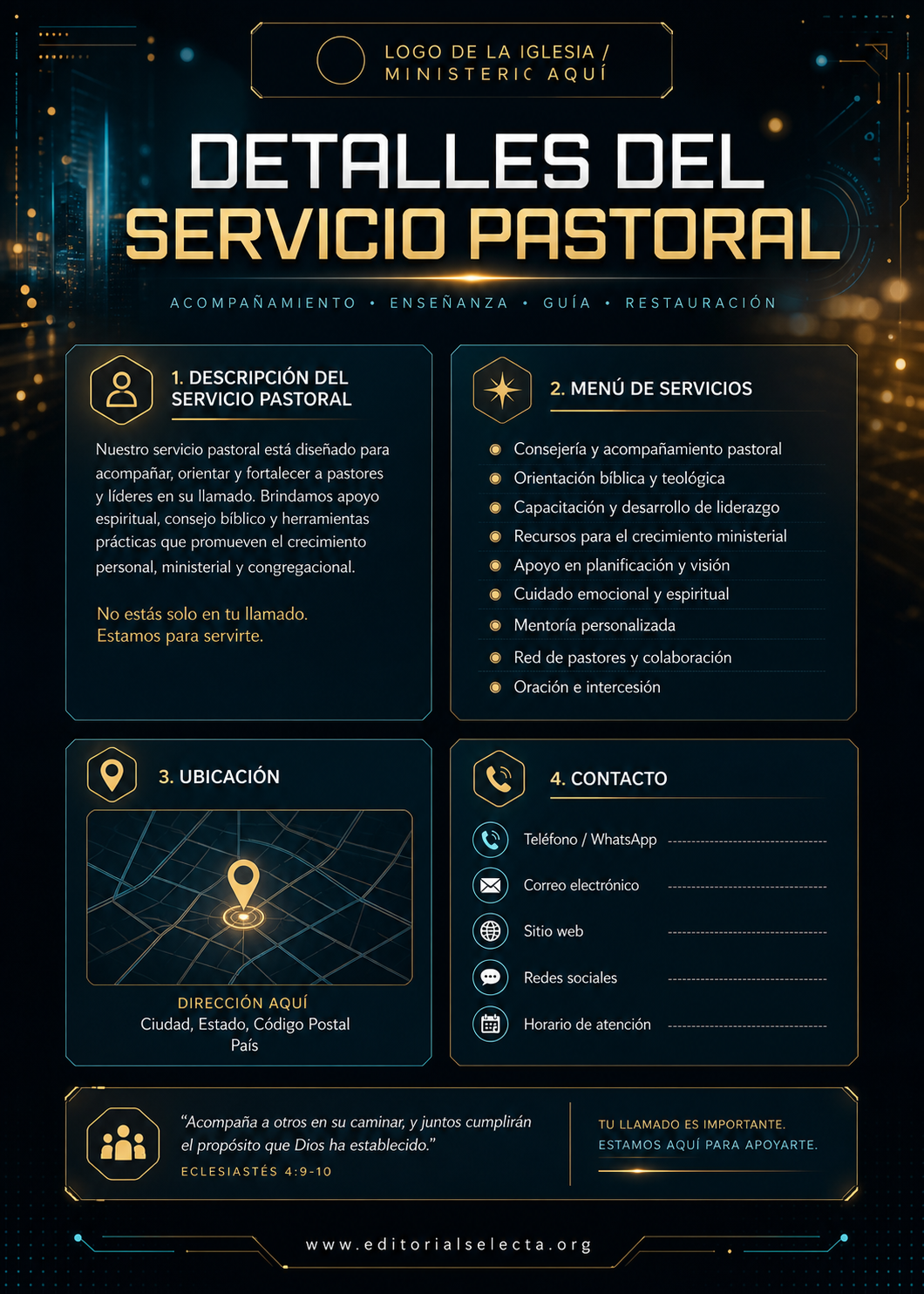 Invitación · Pastores (Frente) 2
