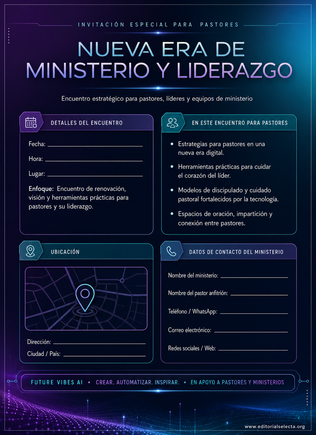 Invitación · Pastores (Frente) 2