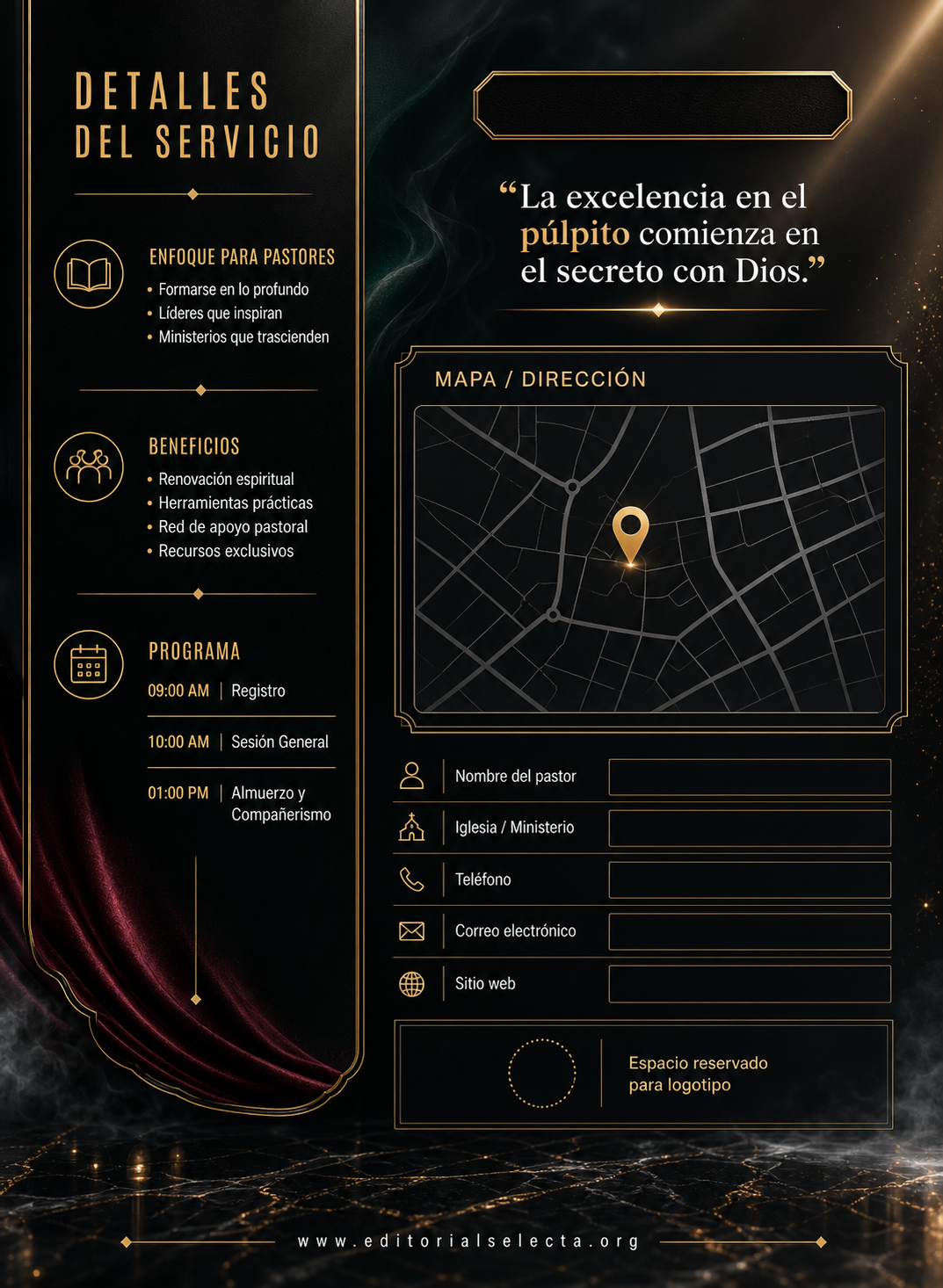 Invitación · Pastores (Frente) 2