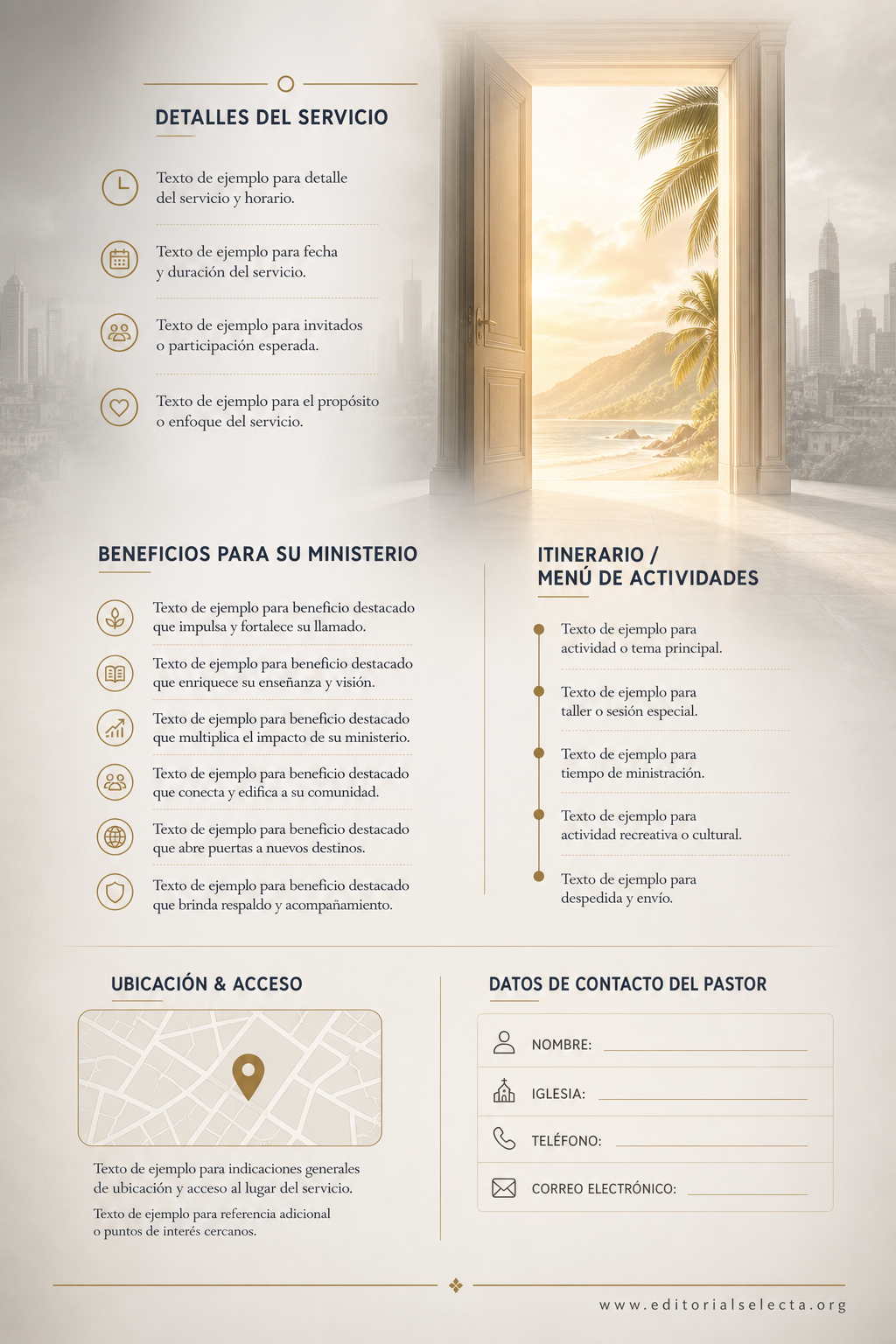 Invitación · Pastores (Frente) 2