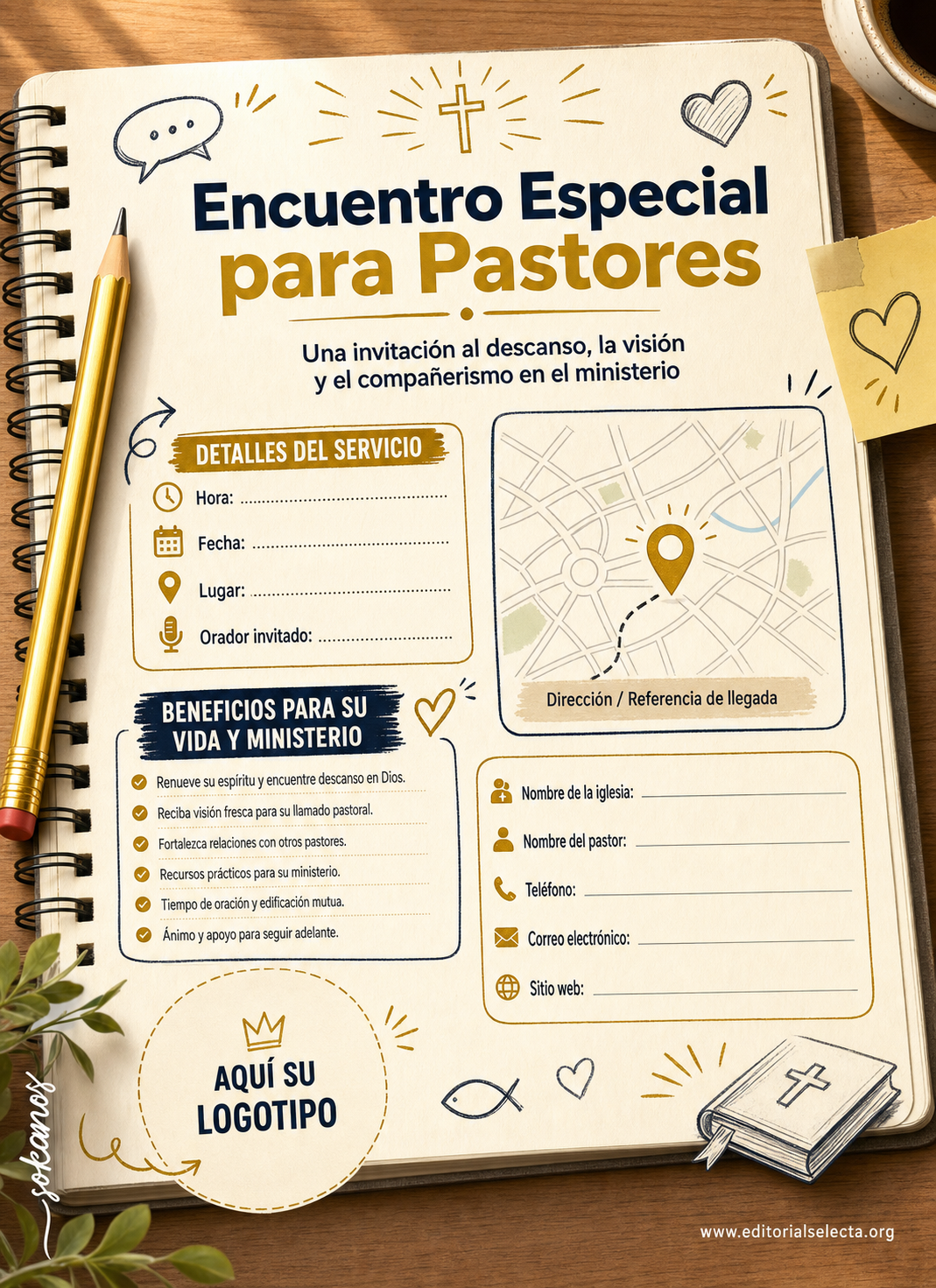 Invitación · Pastores (Frente) 2