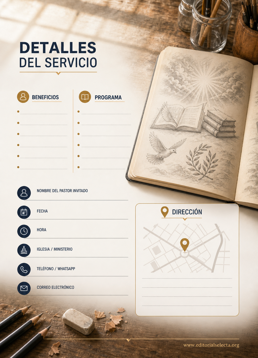 Invitación · Pastores (Reverso)