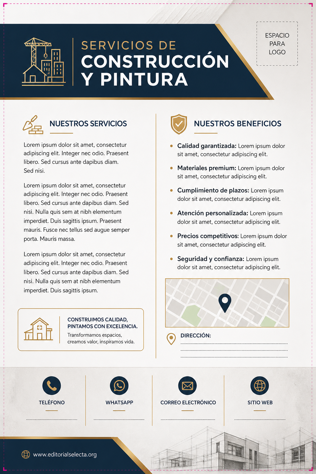 Flyer Media Carta · Construcción en general (Frente) 2