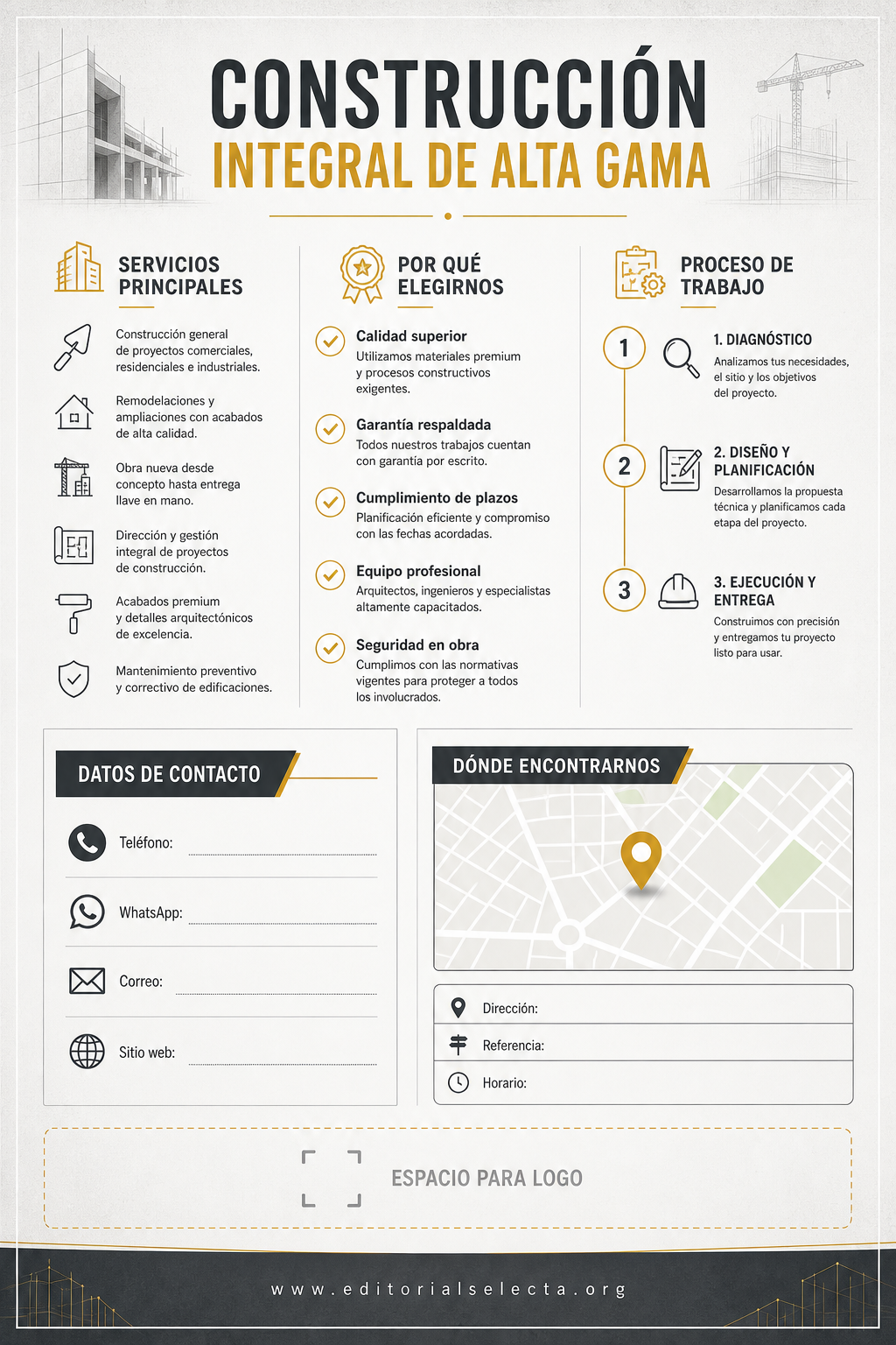 Flyer Media Carta · Construcción en general (Frente) 2