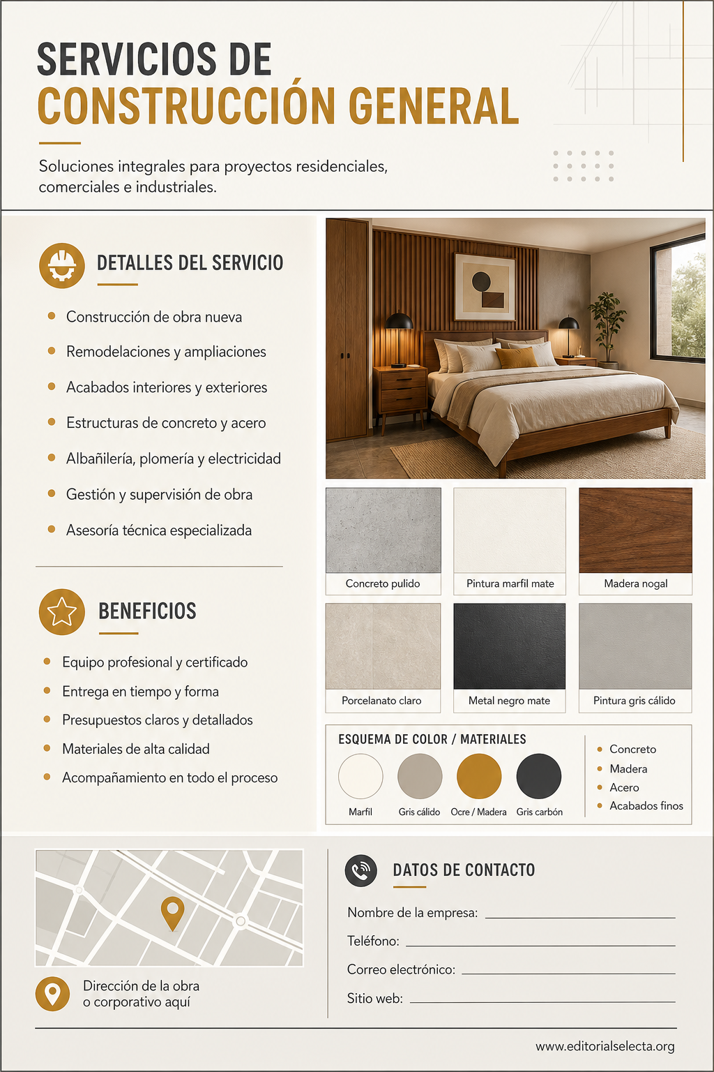 Flyer Media Carta · Construcción en general (Frente) 2